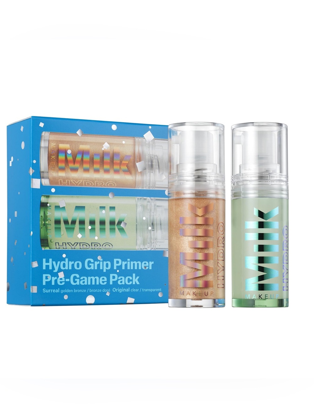 Milk Makeup Mini Hydro Grip Golden Bronze + Original Primer Pre-Game 2 Pack Set